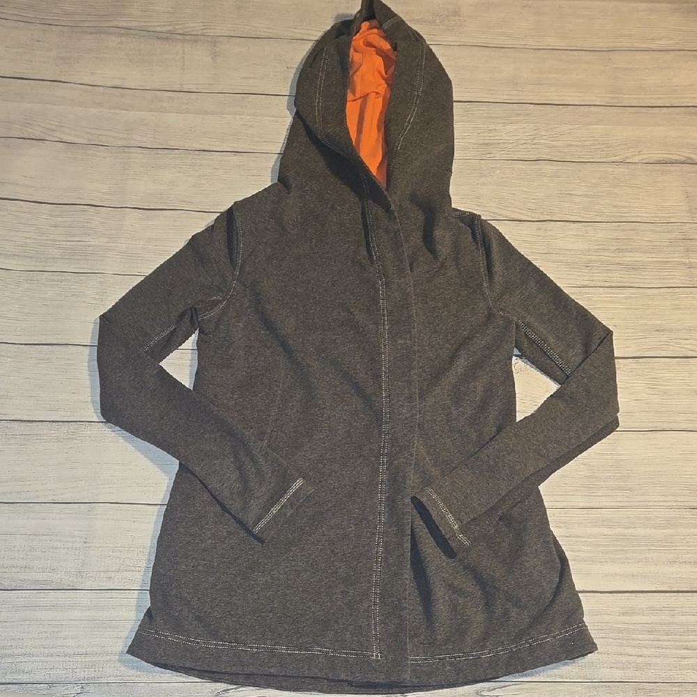 Lululemon Women's Awareness Wrap Hoodie Jacket Gray Size 8